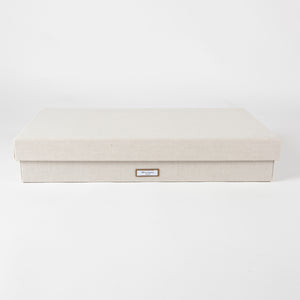 CLOSET - SET OF TWO WARDROBE BOXES IN HAVANA COLOR LINEN